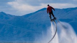 Look, I can skateboard on air!