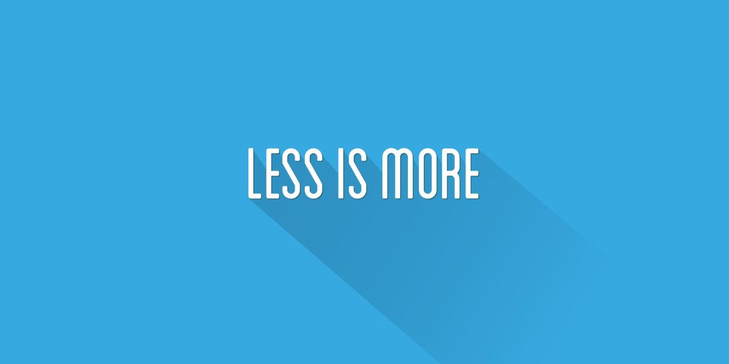 When Less is More.2