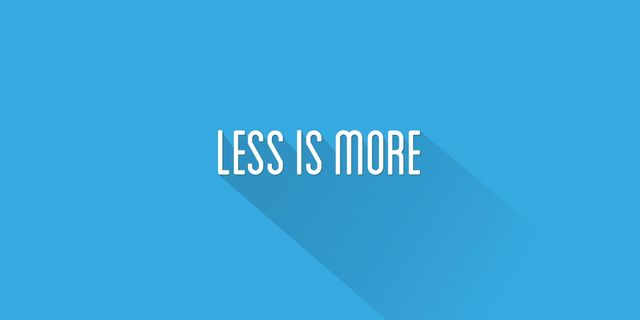 When Less is More.2