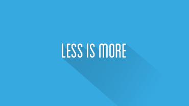 When Less is More.2